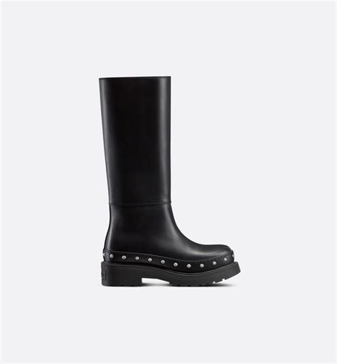 Bota Dior Empreinte Couro de vitelo flexível preto